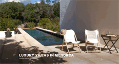 Desktop Screenshot of luxuryvillasinmenorca.com