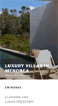 Mobile Screenshot of luxuryvillasinmenorca.com