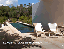 Tablet Screenshot of luxuryvillasinmenorca.com